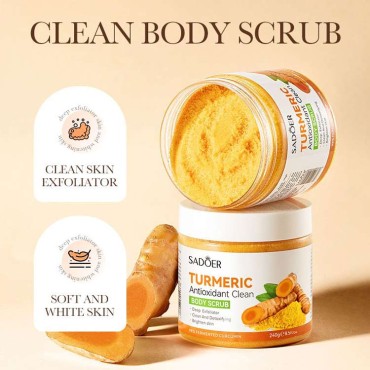 Ginger Turmeric Body Scrub Cream Exfoliation Skin Care Products